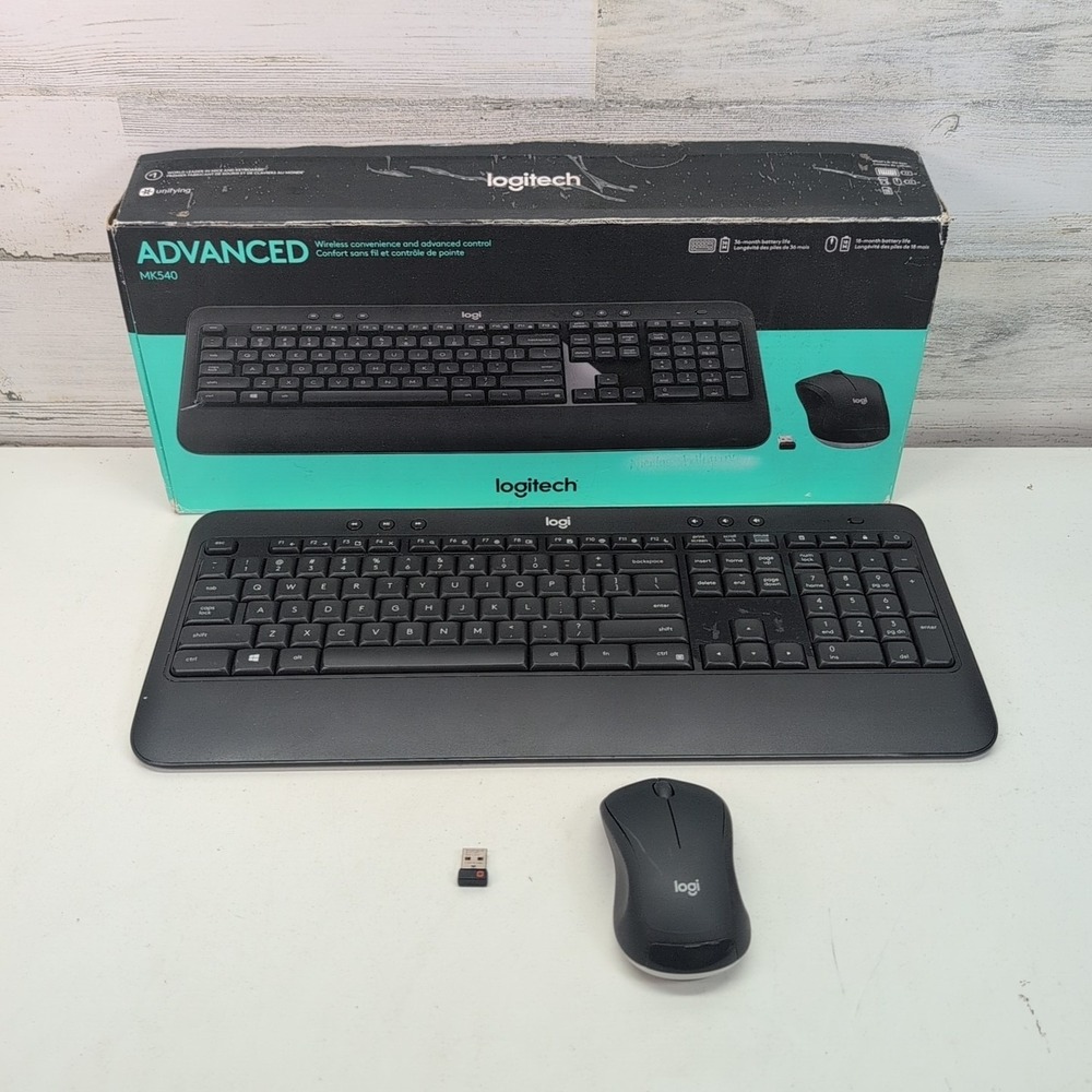 Logitech MK540 Advanced Keyboard Mouse Combo Wireless USB Receiver Tested